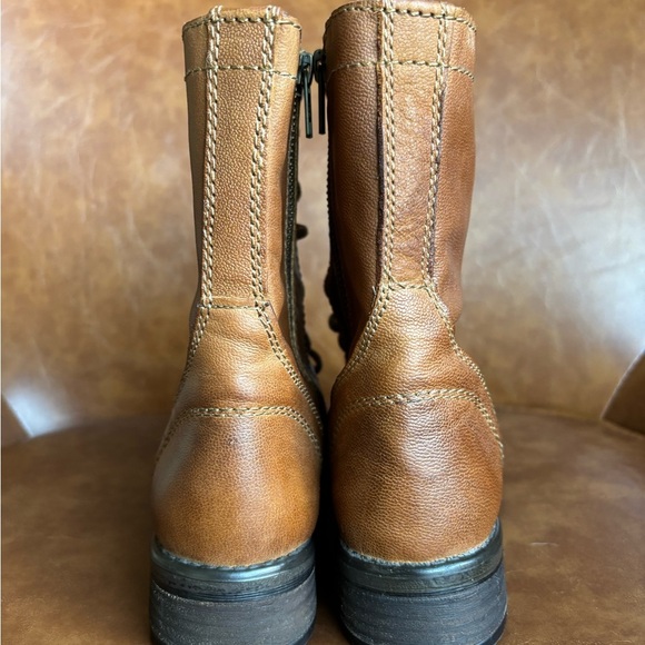 Steve Madden Troopa Cognac Brown Lace-Up Combat Riding Boots Women’s size 7.5 - Picture 6 of 9